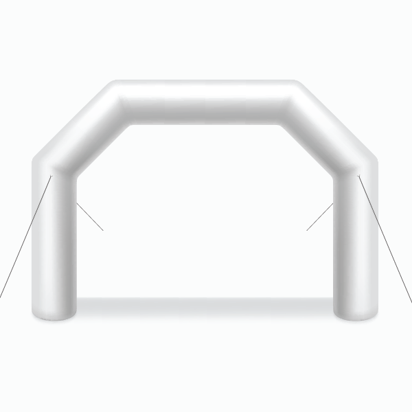 Inflatable blow-up arch banner for events