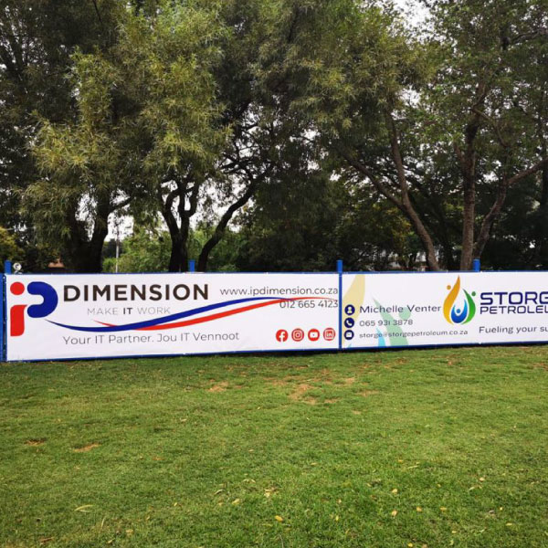 Sideline advertising boards for sports events