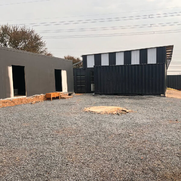 Custom built shipping container conversion