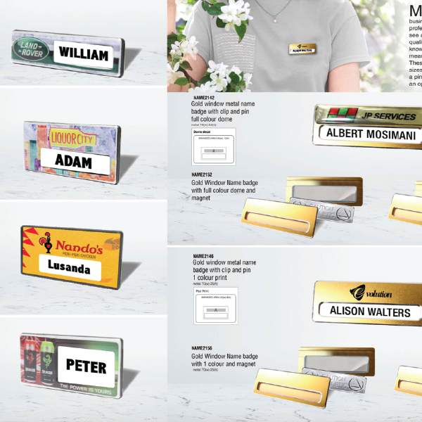 Custom name badges