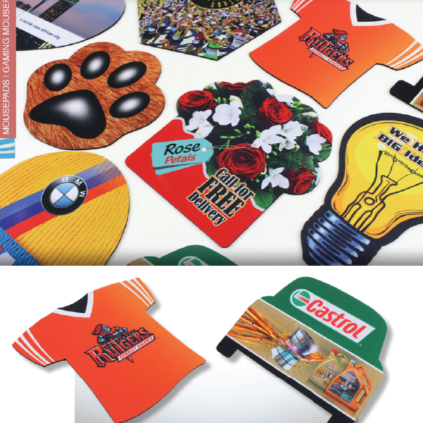 Shaped mouse pads