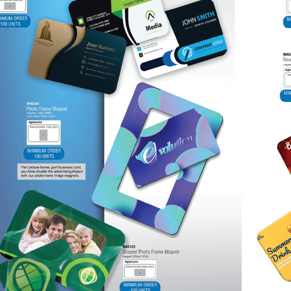 Fridge magnet cards
