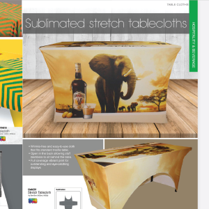 Sublimated Stretched Tablecloth